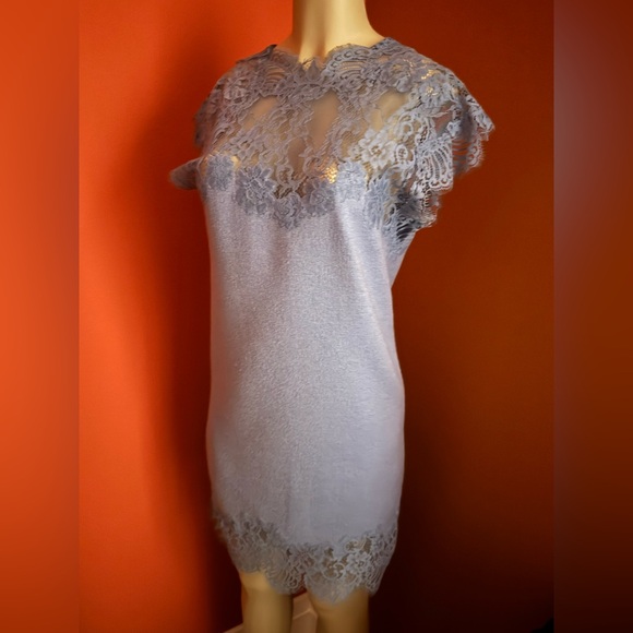 Ermanno Scervino Blue Lace Midi Dress - Picture 1 of 10